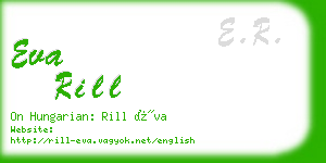 eva rill business card